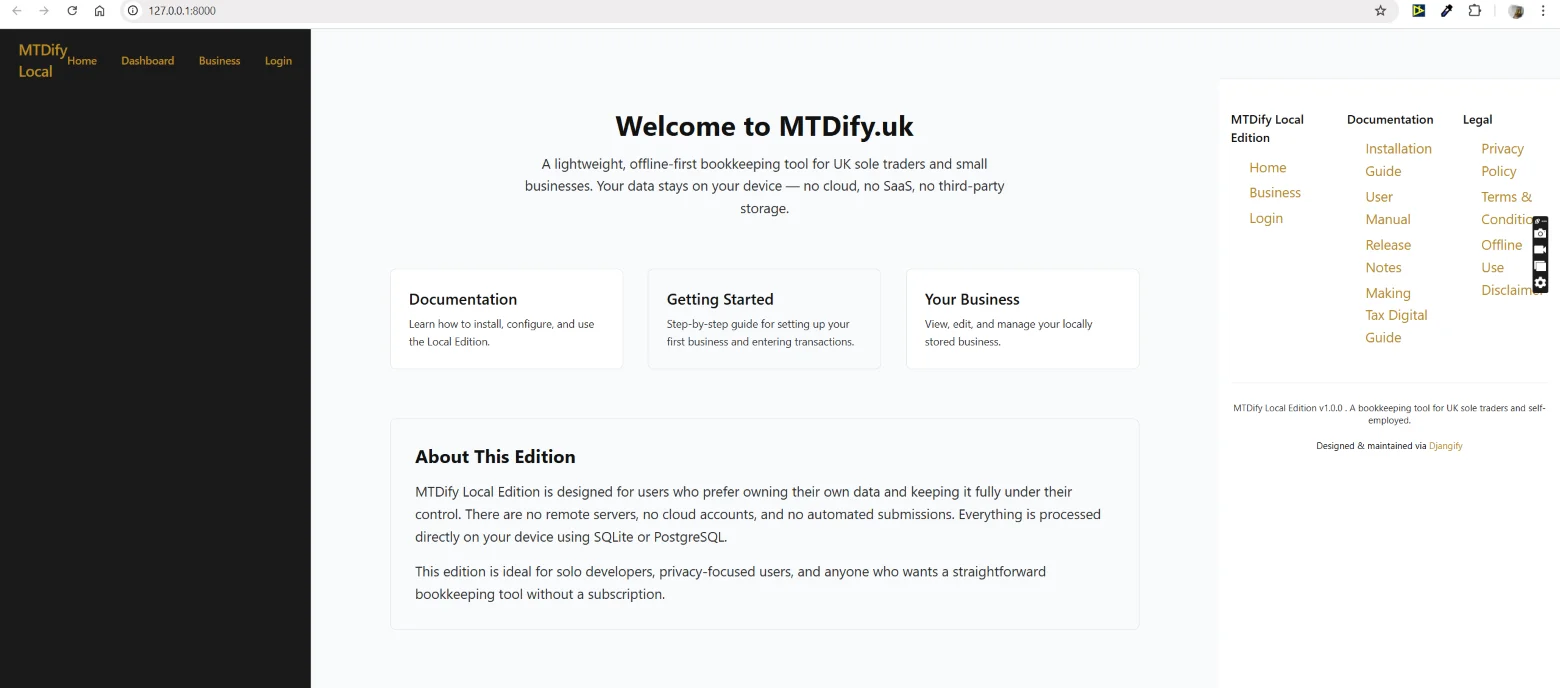 mtdify bookkeeping software troubleshooting